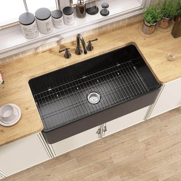 Zeafive Tor 36 in. L x 20 in. W Farmhouse Apron Front Single Bowl