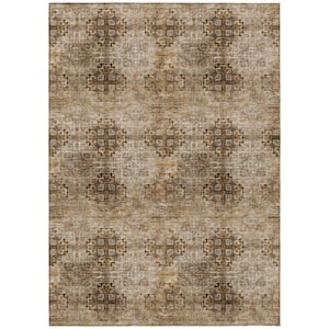 Chantille ACN557 Taupe 8 ft. x 10 ft. Machine Washable Indoor/Outdoor Geometric Area Rug