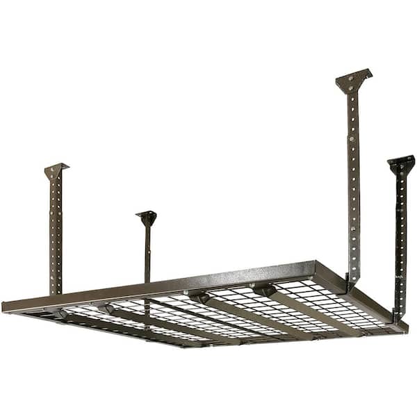 HyLoft GearLoft Black Adjustable Height Overhead Garage Storage Rack (48 in W x 96 in D)