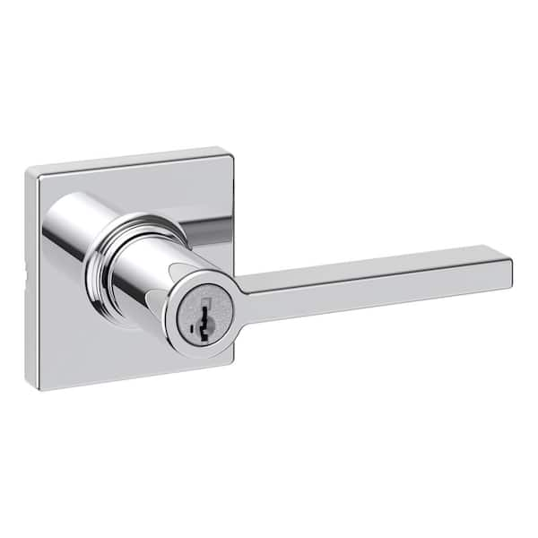 Olympic Stainless Steel Keyed Entry Door Lever