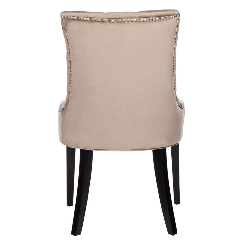 Antique Sage Velvet Upholstered Parsons Side Chair Set
