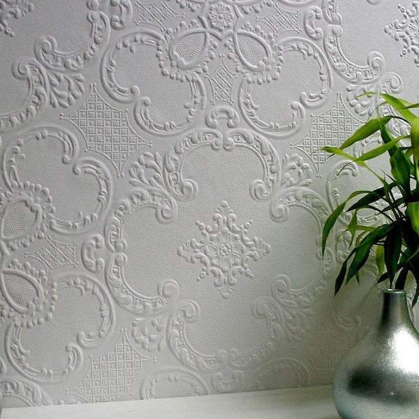 Alfred Paintable Supaglypta Vinyl Non-Pasted Wallpaper Roll (Covers 56.4 Sq. Ft.)