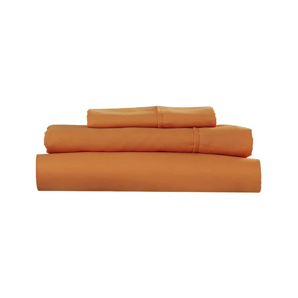 UPC 886511205604 product image for 3-Piece Rust Solid 75 Thread Count Polyester Twin Sheet Set | upcitemdb.com