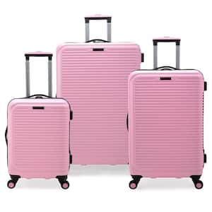 Sunshine 3-Piece Pink Hardside Spinner Luggage Set