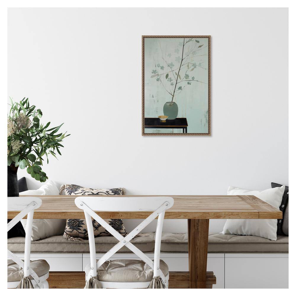 Amanti Art Branch in Vase by Treechild Canvas Wall Art Print Framed 16 x 23-in.