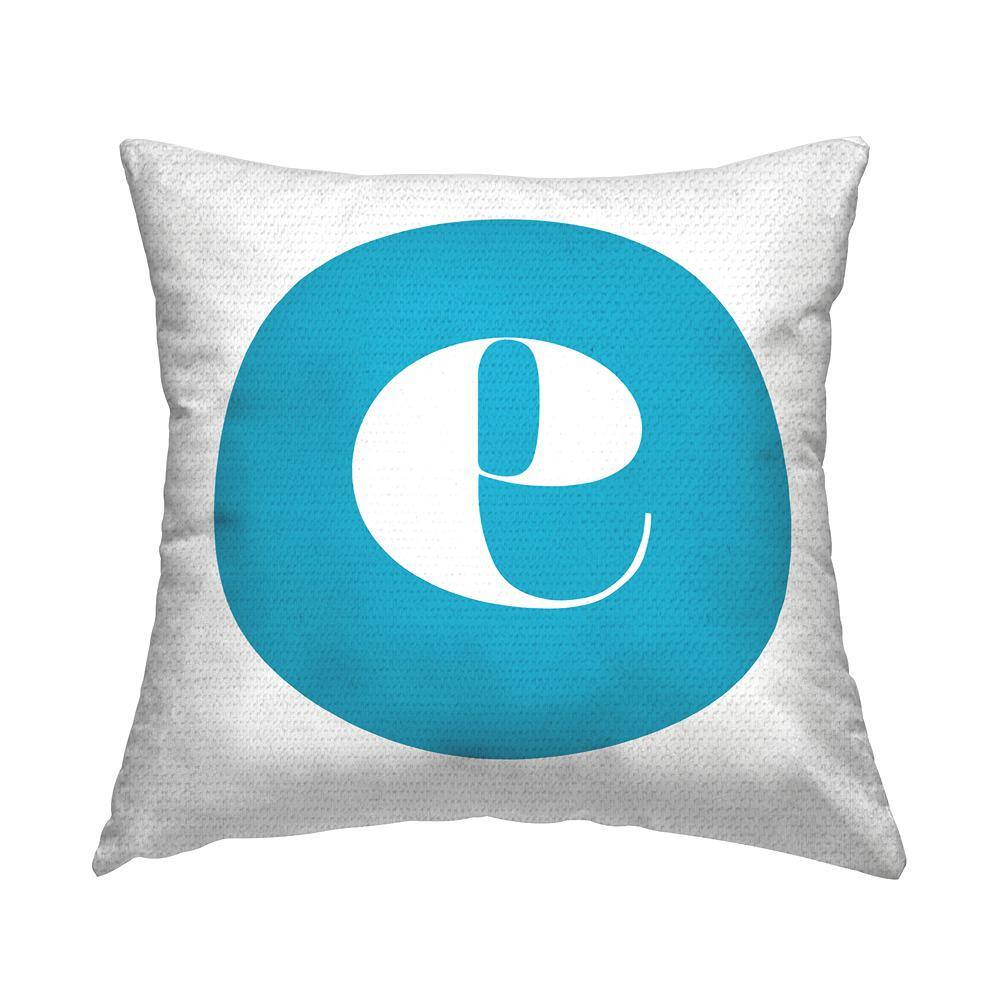 Blue Initial E Square Outdoor Throw Pillow price history on PriceWatchPro