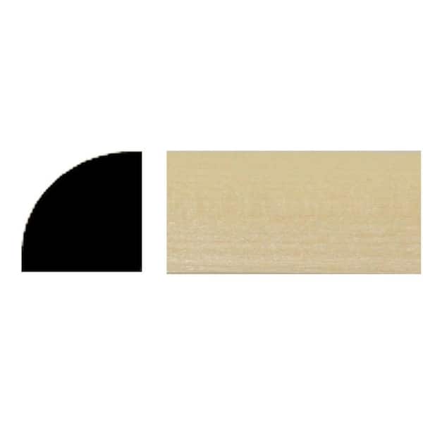 HOUSE OF FARA 3/4 in. D x 3/4 in. W x 96 in. L Hard wood Quarter Round Moulding