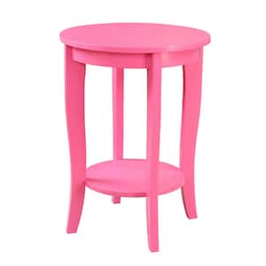 American Heritage Round Pink End Table