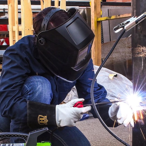 Forney Easy Weld Black Matte ADF Helmet 55731 - The Home Depot
