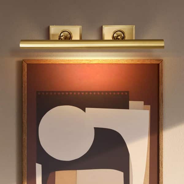 24 in. 4-Light Gold Wall Sconce, Picture Lights for Wall, Modern Wall Light for Living Room, Bathroom, Bedroom
