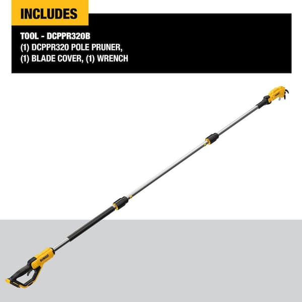 DEWALT 20V MAX Cordless Battery Powered Pole Pruner Tool Only DCPPR320B The Home Depot
