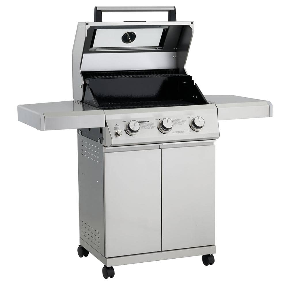 Mesa 300 Stainless Steel 3-Burner Propane Gas Grill with Side Burner