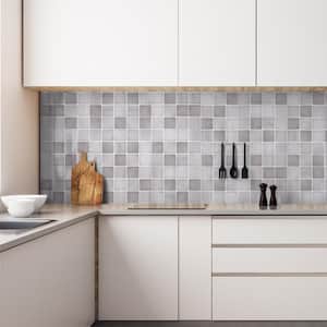 Vista Grey Zellige 4 in. x 4 in. Glossy Ceramic Wall Tile (5.4 sq. ft./Case)
