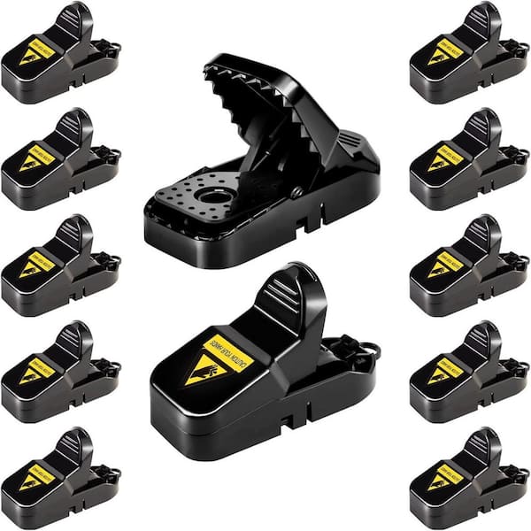 Mouse Traps Bag 12-Pack, Indoor Outdoor Use, Small Mice Catchers for Home Indoor, Reusable Mice Trap