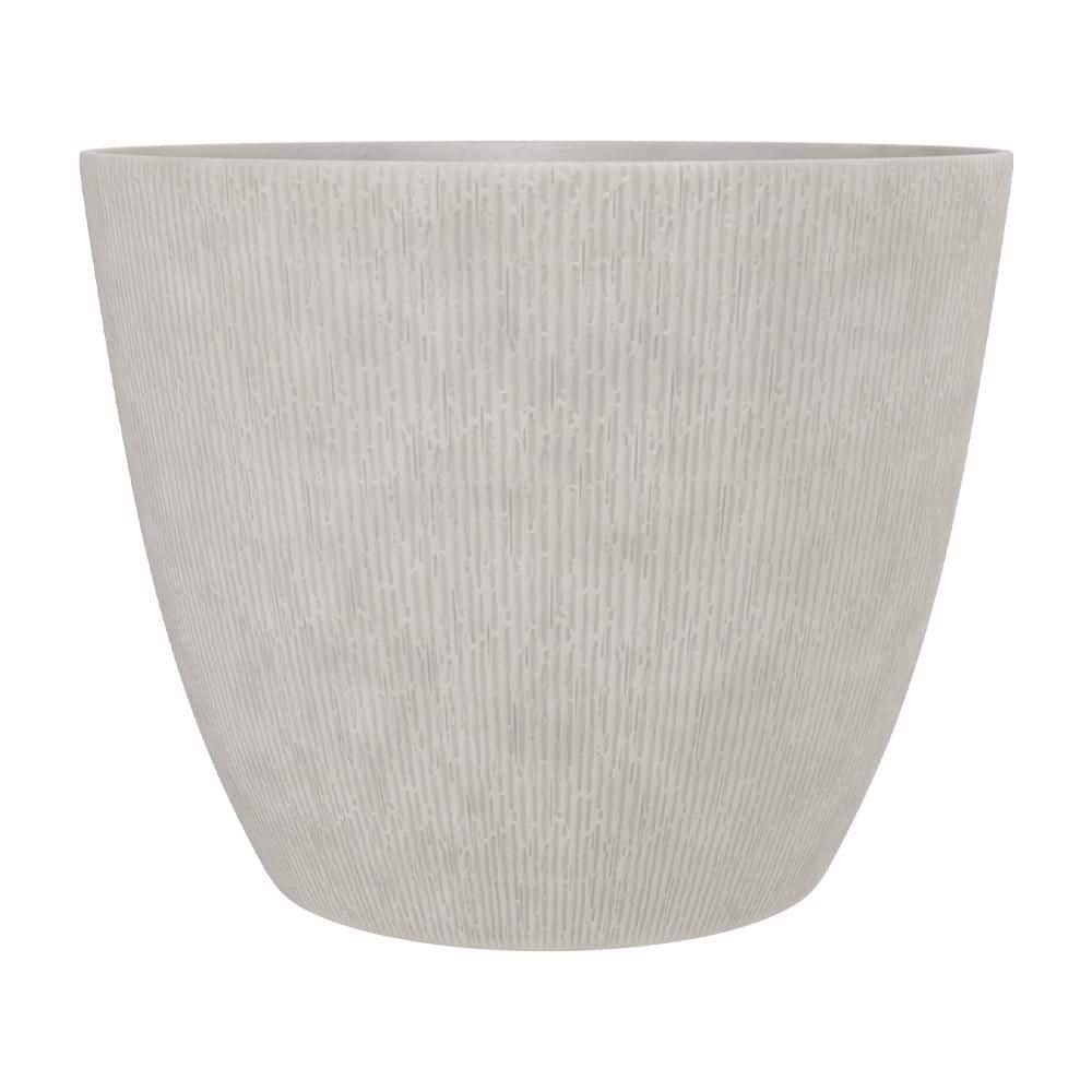 CHG CLASSIC HOME & GARDEN 22 in. Pierce Cream Resin Planter 5122B