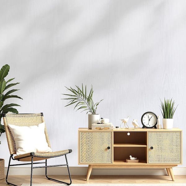 Peel and Stick Wallpaper, 17.7 x 393.7 in. White Wood Grain Waterproof Self Adhesive Contact Paper Easy-Clean Vinyl Roll