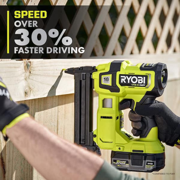 RYOBI ONE+ HP 18V Brushless Cordless 18-Gauge Narrow Crown Stapler