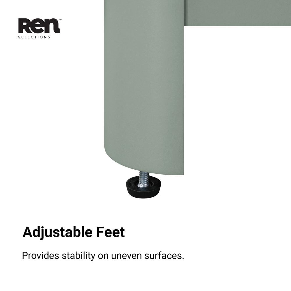 Sage Green Freestanding Bathroom Vanity with Engineered Marble Top