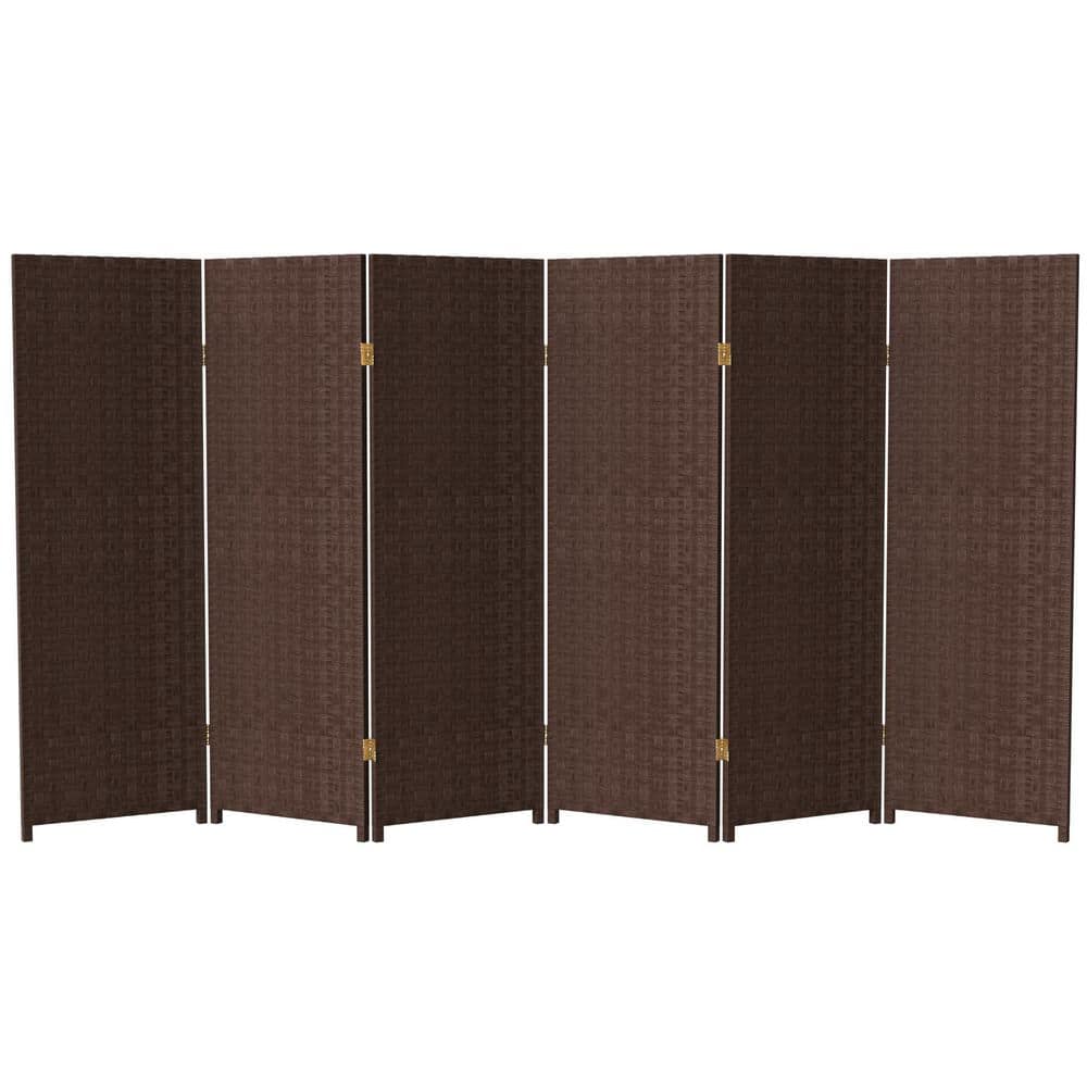 Woven Fiber 48 in. Dark Mocha 6-Panel Room Divider price history on PriceWatchPro