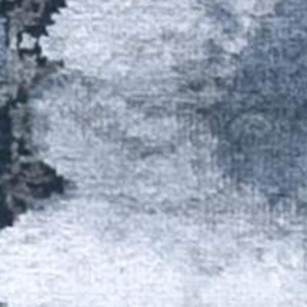 8 ft. x 10 ft. Blue Abstract Hand Knotted Area Rug