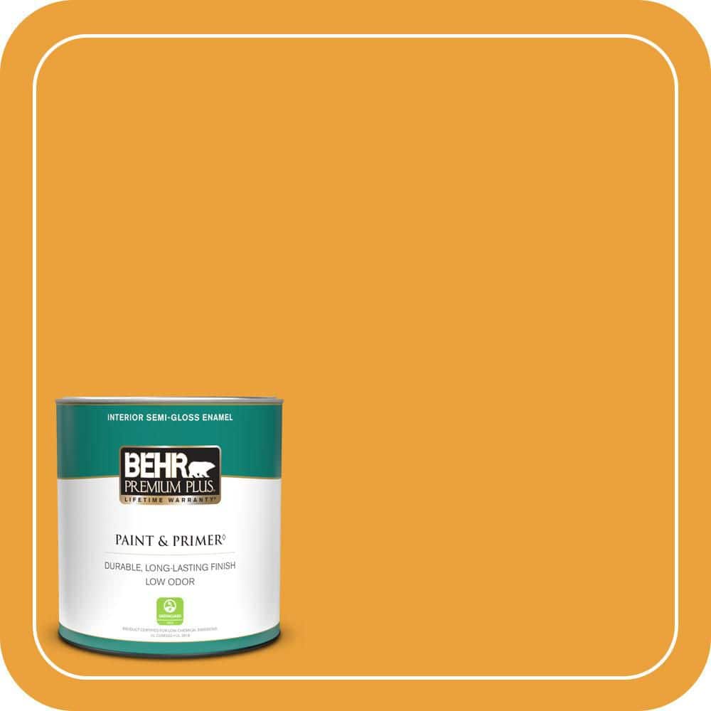 1 qt. Home Decorators Collection #HDC-FL14-5 Gilded Leaves Semi-Gloss Enamel Low Odor Interior Paint & Primer price history on PriceWatchPro