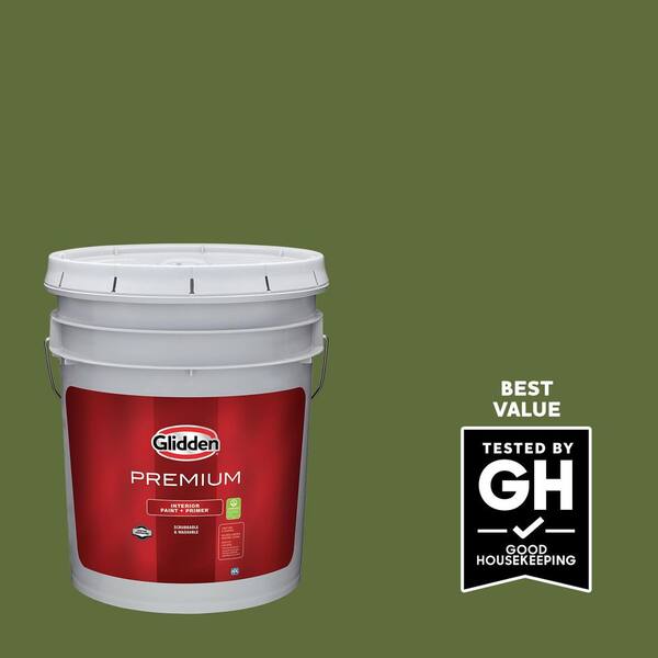 Glidden Premium 5 gal. PPG1121-7 Globe Artichoke Satin Interior