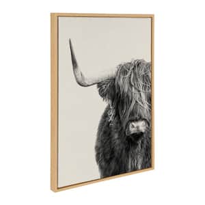 "Black and White Farm Animal" by Amy Peterson, 1-Piece Framed Canvas Animals Art Print, 23 in. x 33 in.