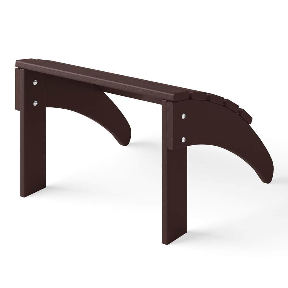 Dark Brown HDPE Foldable Outdoor Patio Ottoman