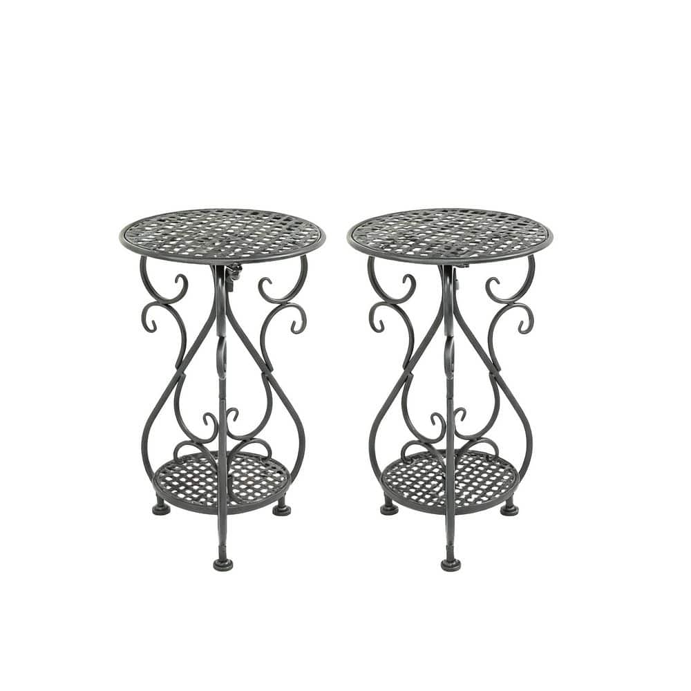 2-Pack Iron Plant Stands, Heavy Duty Plant Pedestal, Single Flower Pot Holder (11 in. W x 17 in. H), Indoor-Outdoor price history on PriceWatchPro