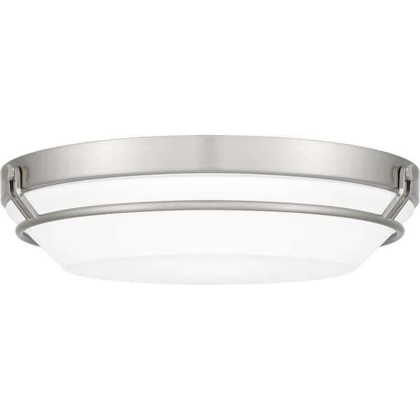 Quoizel Dunbar 16 in. Statuary Bronze Integrated LED Flush Mount