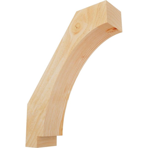 Ekena Millwork 4"W x 14"D x 18"H Imperial Rough Sawn Knee Brace, Douglas Fir