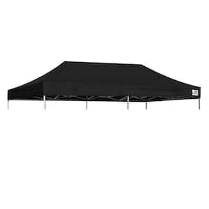 USA New 10 ft. x 20 ft. Pop Up Canopy Replacement Canopy Tent Top Cover, Instant Ez Canopy Top Cover Only (black)