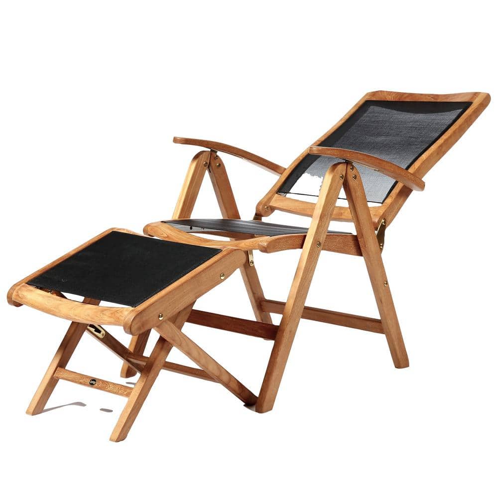 Arb Teak Brown Recliner Chair with Mesh Seat