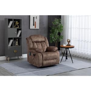 Brown Polyester Fabric Power Lift Recliner with Remote Control