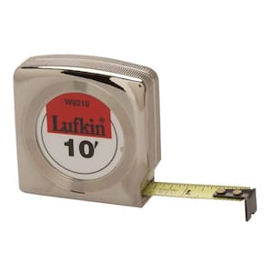 Lufkin 25 mm x 10 ft. P10 00 Series Yellow Clad A9 Blade Power Return Tape  Measure PHV1048CMN - The Home Depot