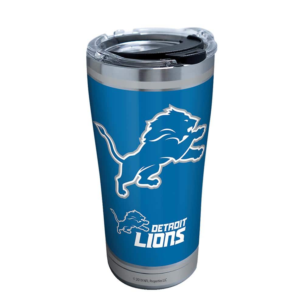 Vintage Detroit Lions 90s Mobil Collector's Glass Cup Tumbler NFL Football