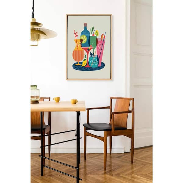 Kate and Laurel Mid Century Modern Cocktails by Rachel Lee Framed