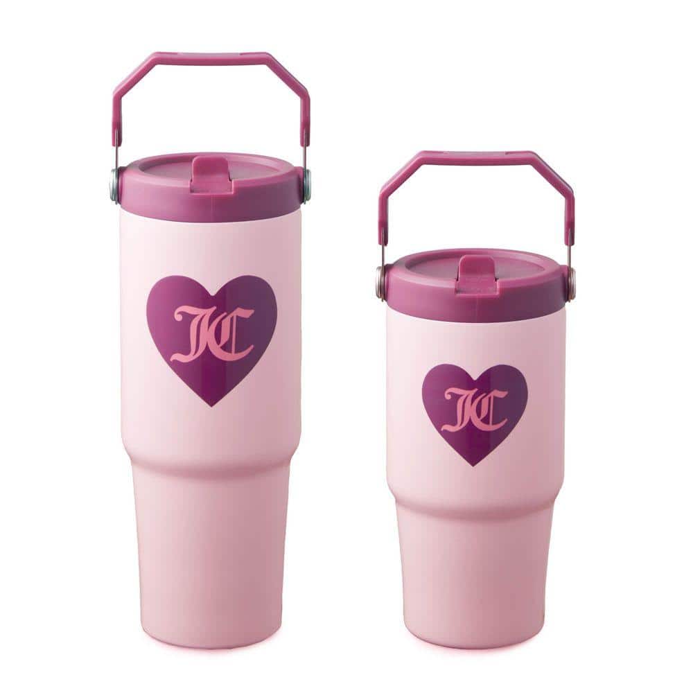 juicy JUICY COUTURE Flip Flow Mommy & Me 20 oz / 30 oz Light Pink