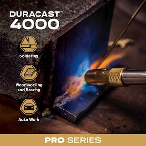DuraCast 4000 Torch with Instant Start/Stop Ignition Compatible with MAP-Pro and Propane Gas