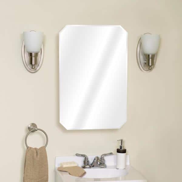 Zenith Octagonal Frameless Beveled Mirror Medicine Cabinet