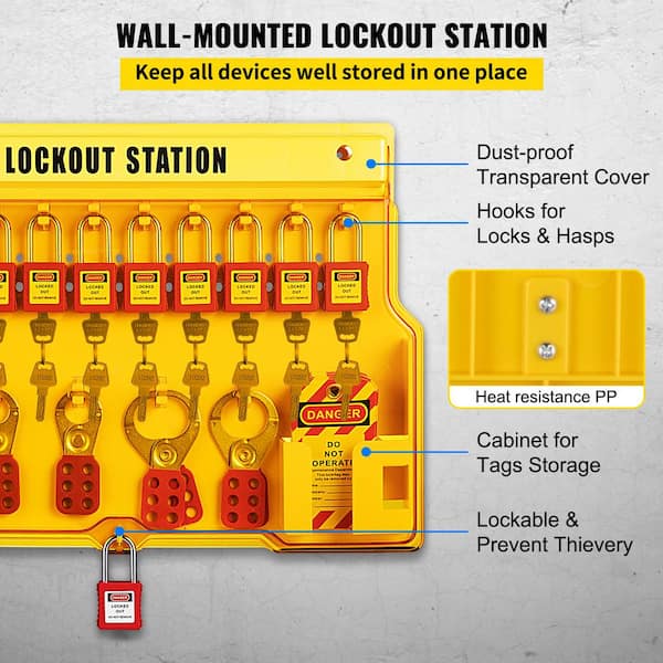 Cadeado Elétrico, 5 Conjuntos, 38 Mm, Lockout, Tagout Lock, | Frete grátis