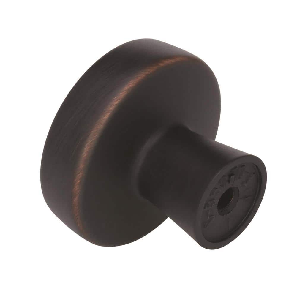 Oil Rubbed Bronze Round Cabinet Knob with Mounting Hardware