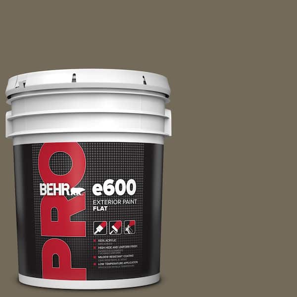 BEHR PRO 5 gal. #720D-6 Toasted Walnut Flat Exterior Paint