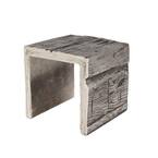 Artisan 6 in. x 6 in. x 6 in.ft. Long Gray Hand Hewn Faux Wood Beam Sample