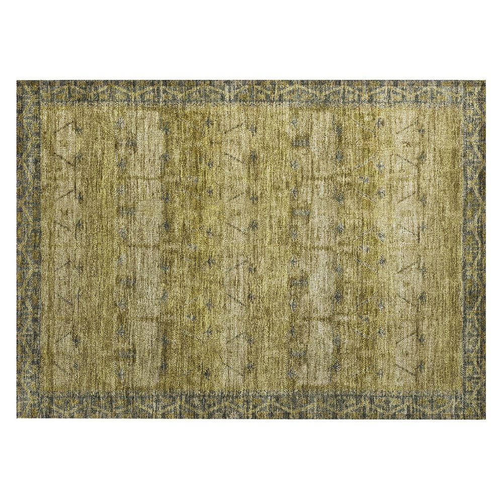 Chantille Machine Washable Indoor/Outdoor Abstract ACN2724 Gold 3 ft. x 4 ft. Area Rug price history on PriceWatchPro