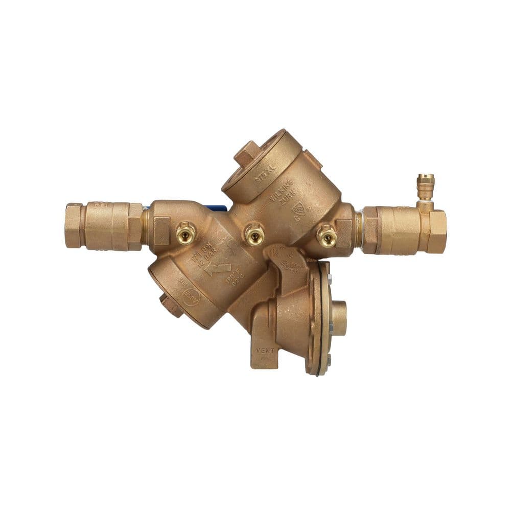 Wilkins 1-1/4 in. 975XL Reduced Pressure Principle Backflow Preventer 114-975XL  The Home Depot