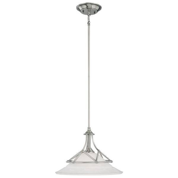 Thomas Lighting Harmony 1-Light Satin Pewter Pendant-DISCONTINUED