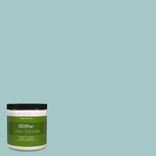 BEHR PREMIUM PLUS 8 oz. #PPU13-10 Ocean Boulevard Semi-Gloss Interior ...
