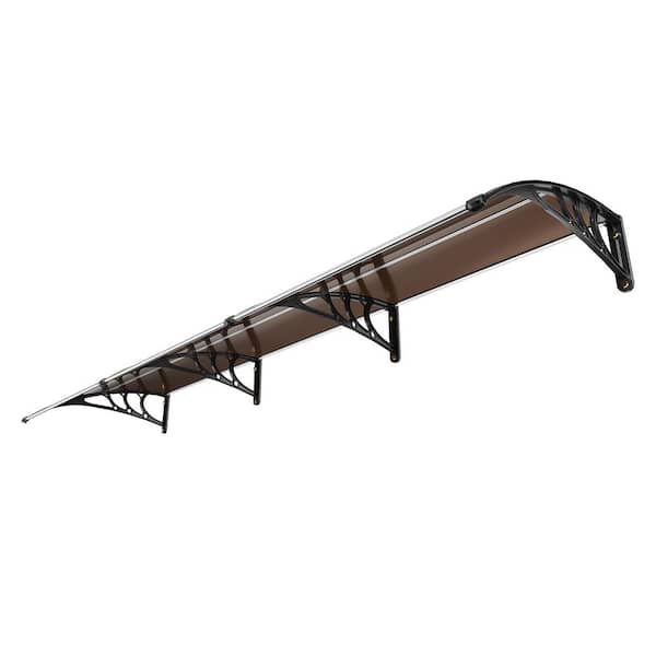 Window Door Awning Canopy 40 in. x 120 in., UPF 50+ Polycarbonate, Outdoor Protection for Sun, Rain, Snow, Hollow Sheet