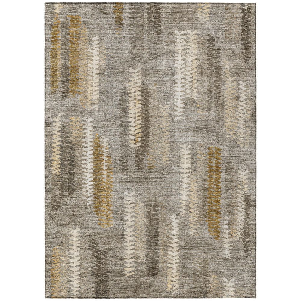 Chantille Machine Washable Indoor/Outdoor Abstract ACN2937 Pewter 3 ft. x 5 ft. Area Rug price history on PriceWatchPro